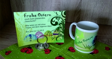 Kaffebecher mit Fotodruck - Sonderdruck Ostern